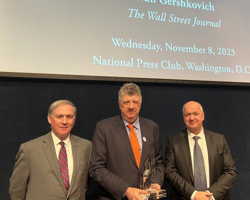 Joel Star, TLN Senior Fellow, Paul Beckett, Washington Bureau Chief (on behalf of Evan), The Wall Street Journal, Mujo Selimović, TLN Jury Member